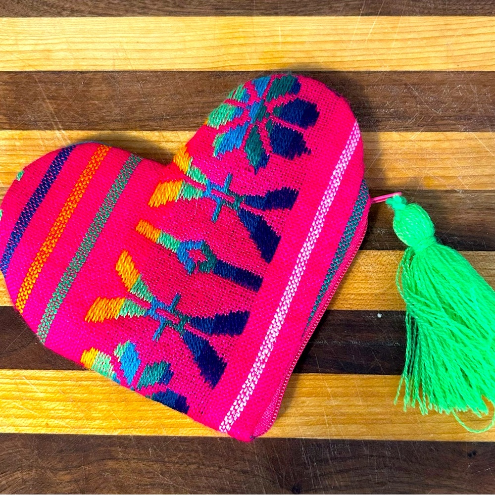 Small heart shaped clutch